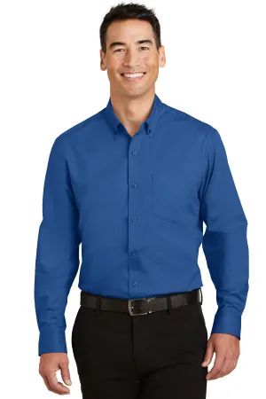Port Authority SuperPro Twill Shirt. S663 True Blue