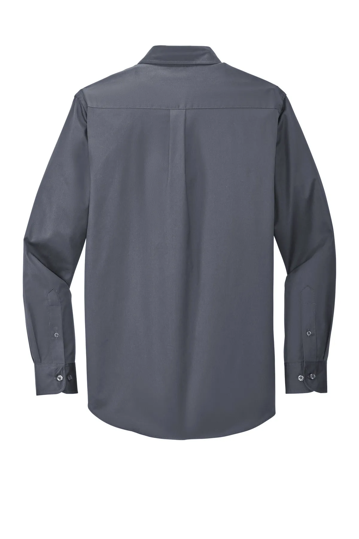 Port Authority Tall Long Sleeve Easy Care Shirt.  TLS608 Steel Grey/ Light Stone Tall