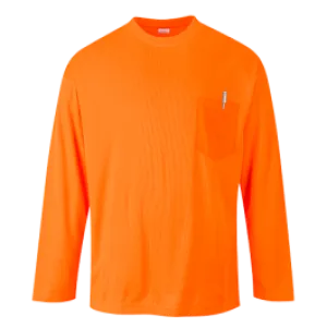 Portwest S579 Day-Vis Pocket Long Sleeve T-Shirt