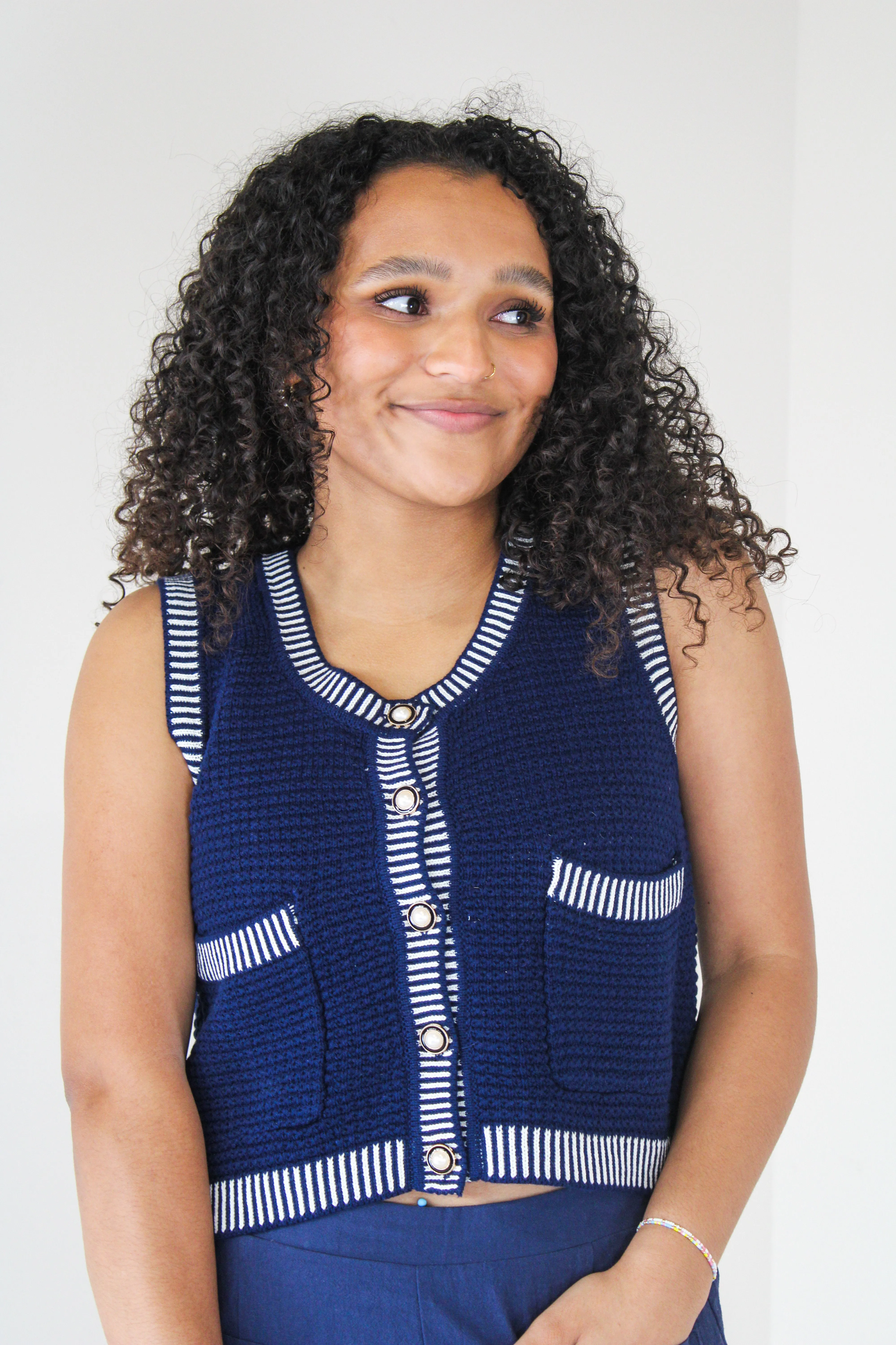 Posh Comfort Sweater Vest Top
