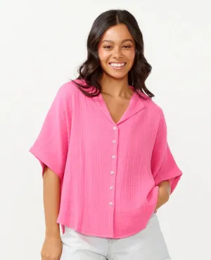 Premium Surf S/S Shirt- Hot Pink