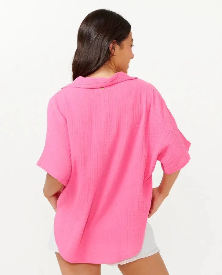 Premium Surf S/S Shirt- Hot Pink