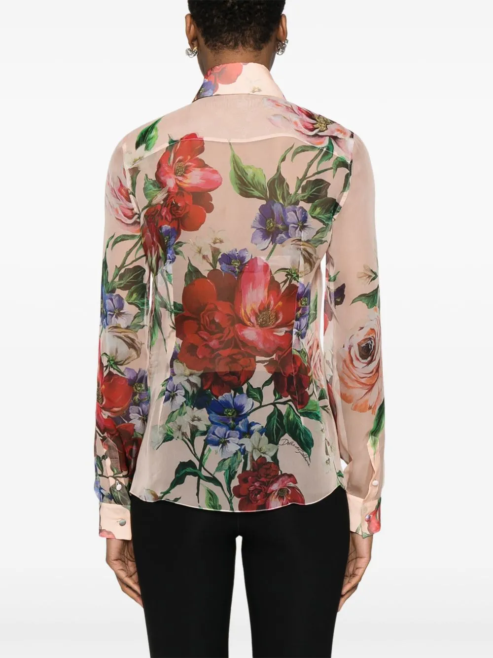 Printed silk shirt