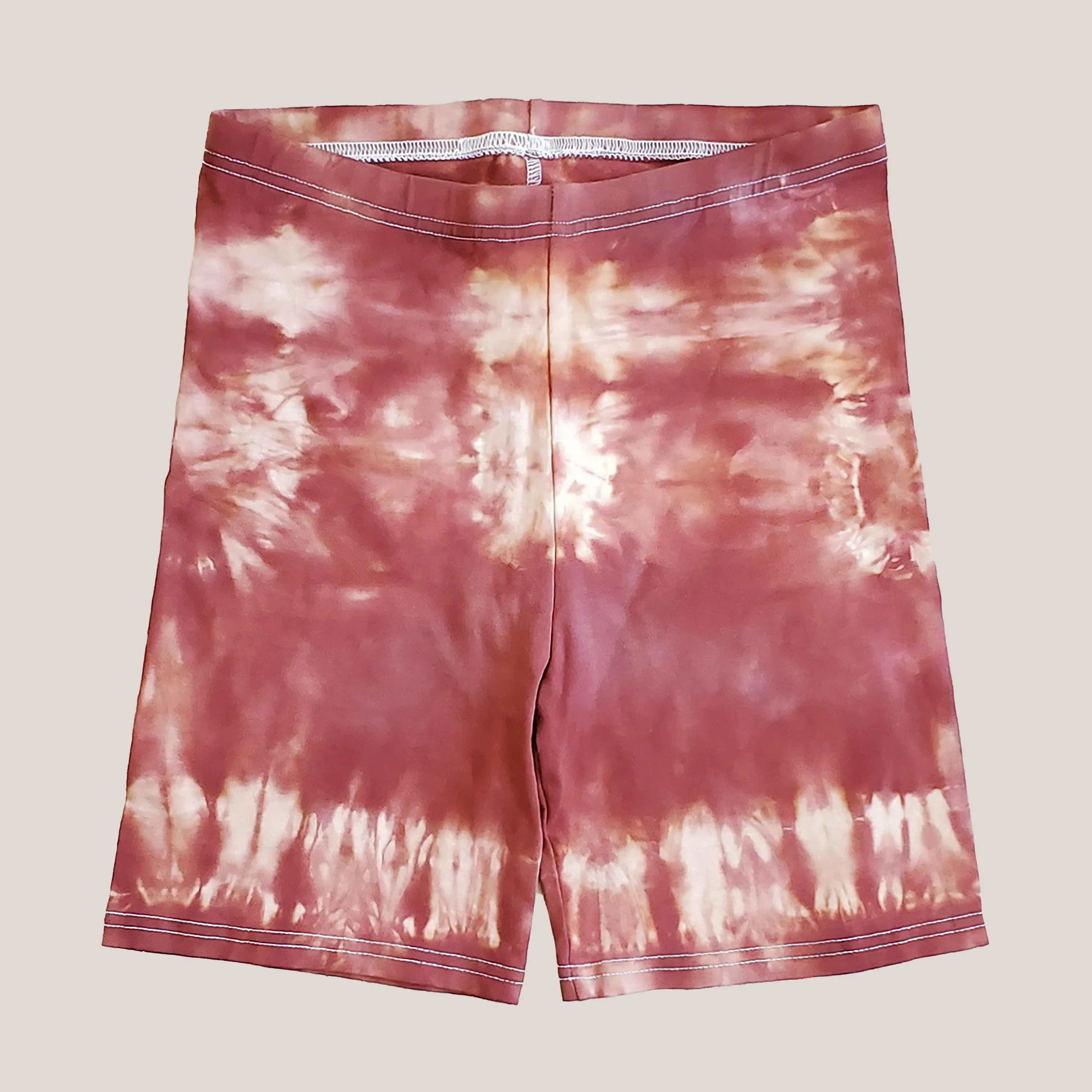 Pumpkin Spice Tie Dye Biker Shorts