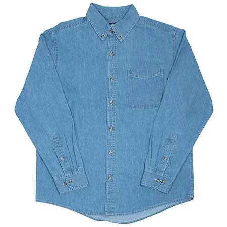 Quartersnacks Pop Art Denim Long Sleeve Button Up Shirt