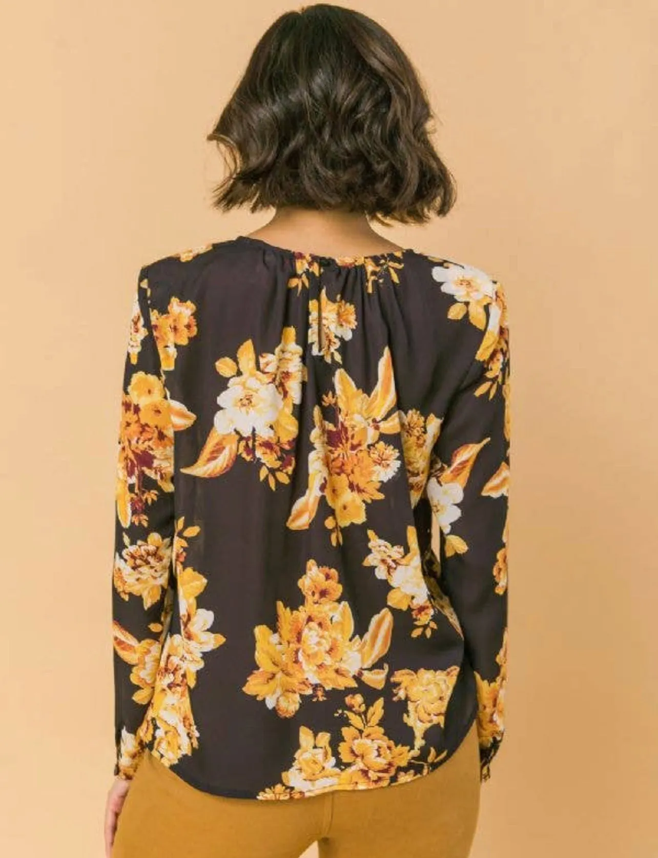 "Flowers in Your Hair" woven top