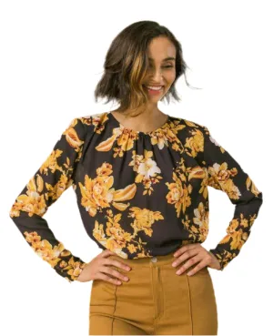 "Flowers in Your Hair" woven top