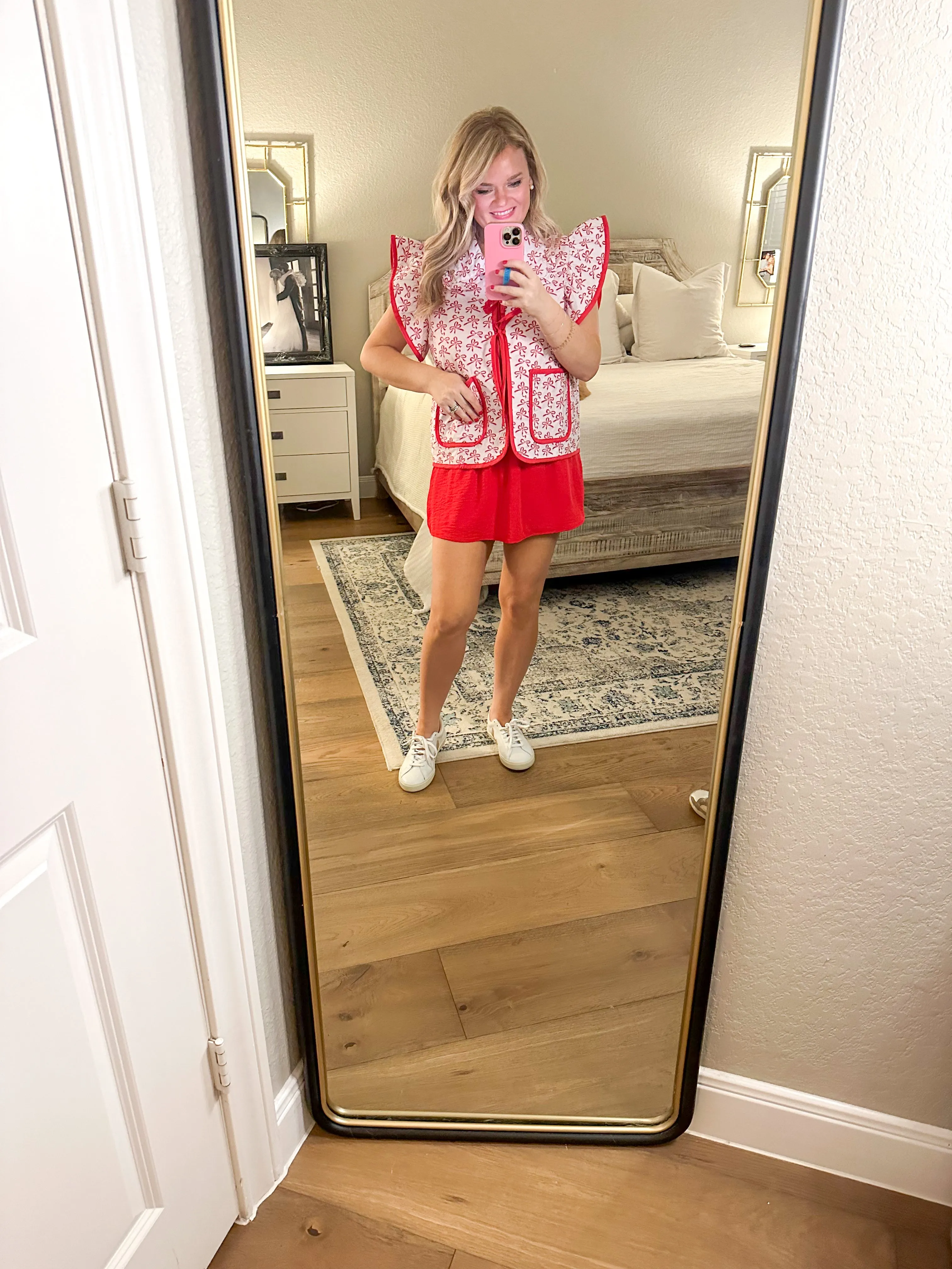 Red Bow Vest
