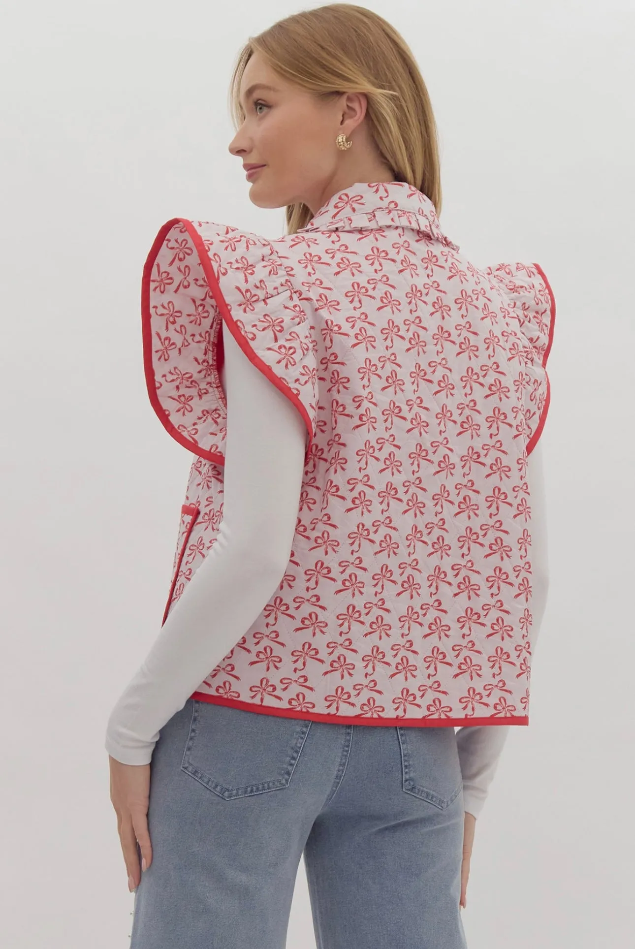 Red Bow Vest