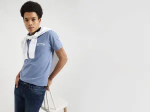 Regular Fit Polo Neck Solid T-Shirts