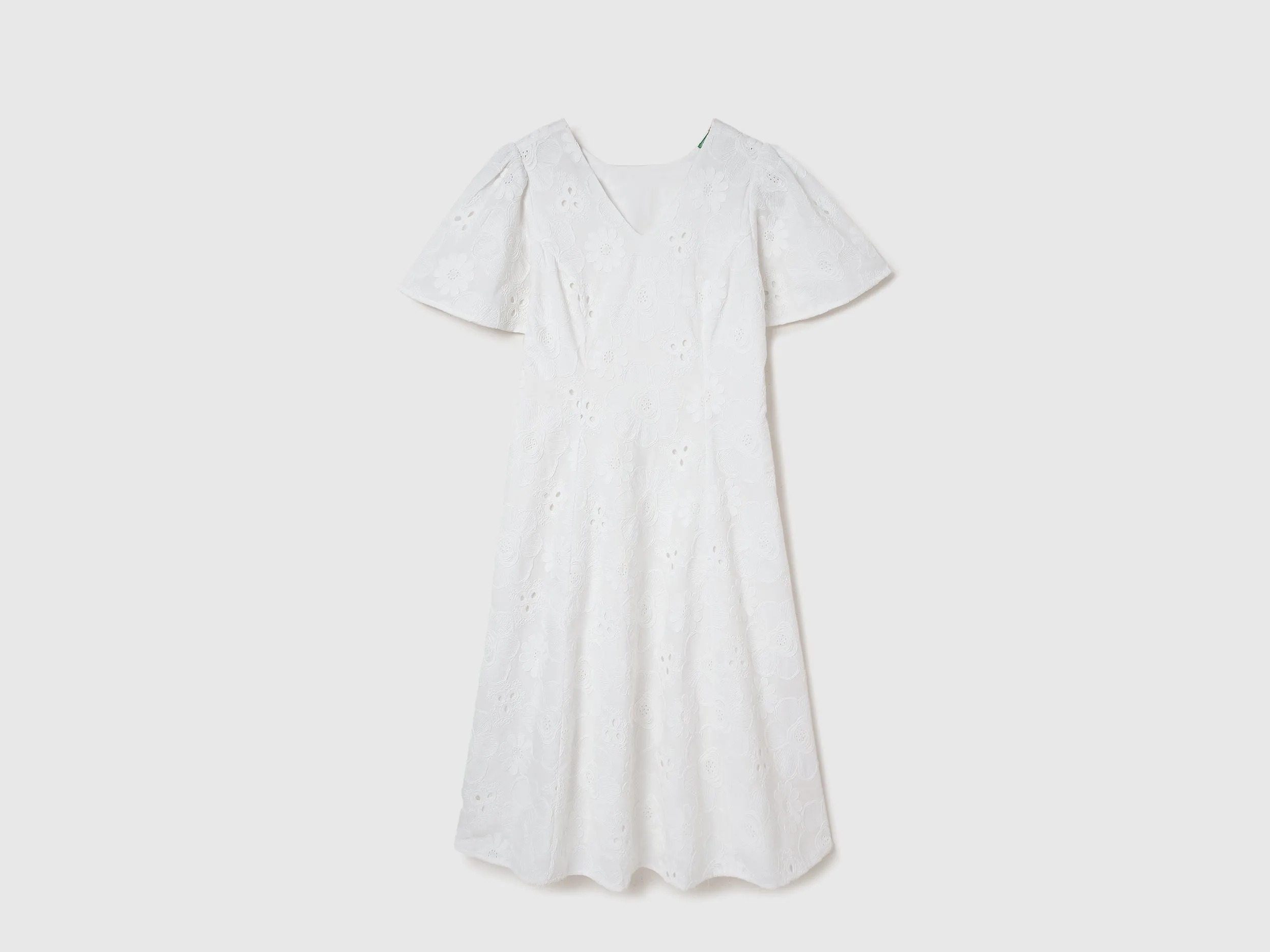 Regular Fit V-Neck Embroidered Dresses