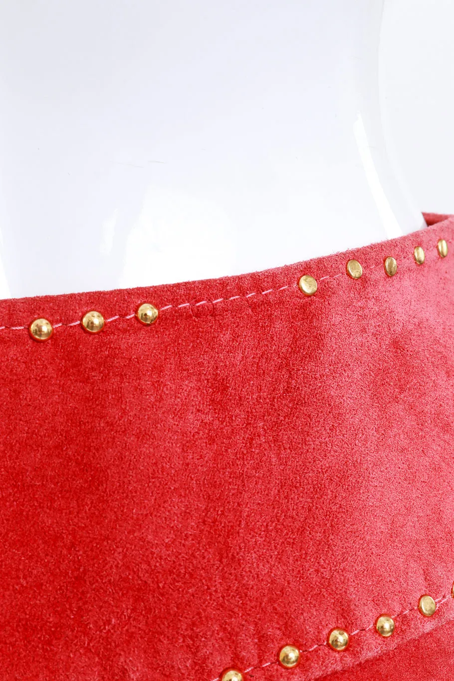 Rhinestone & Fringe Suede Skirt Set