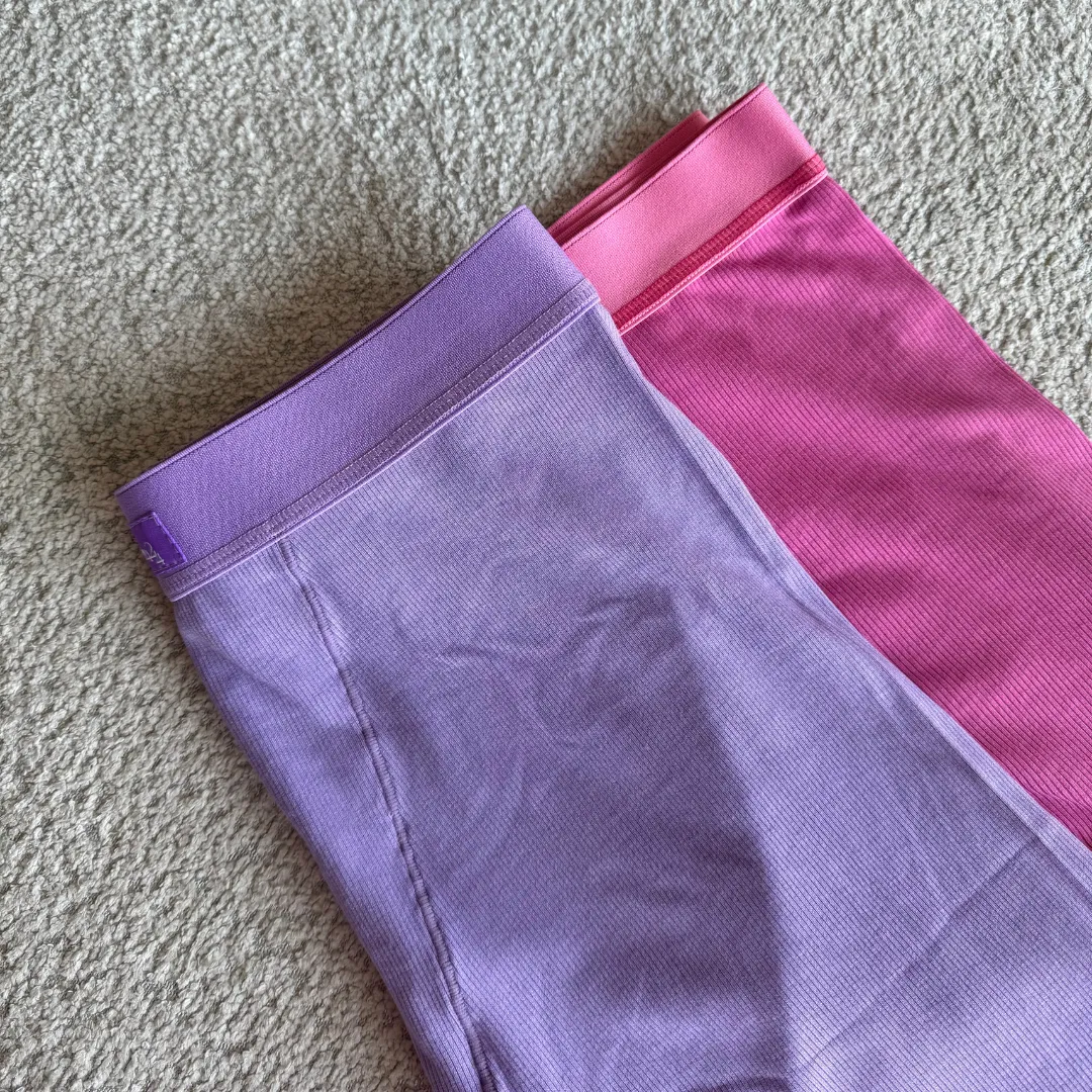 Ribbed Biker Shorts - Blush