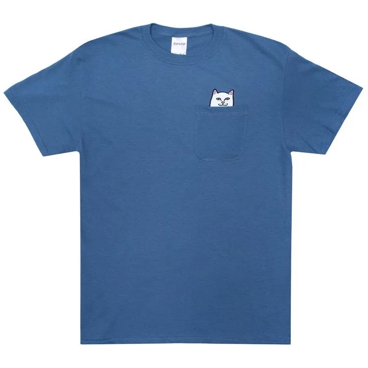 RIPNDIP Lord Nermal Slate Blue Pocket T-Shirt