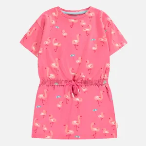 Robe rose à motifs, enfant|| Pink patterned dress, kid