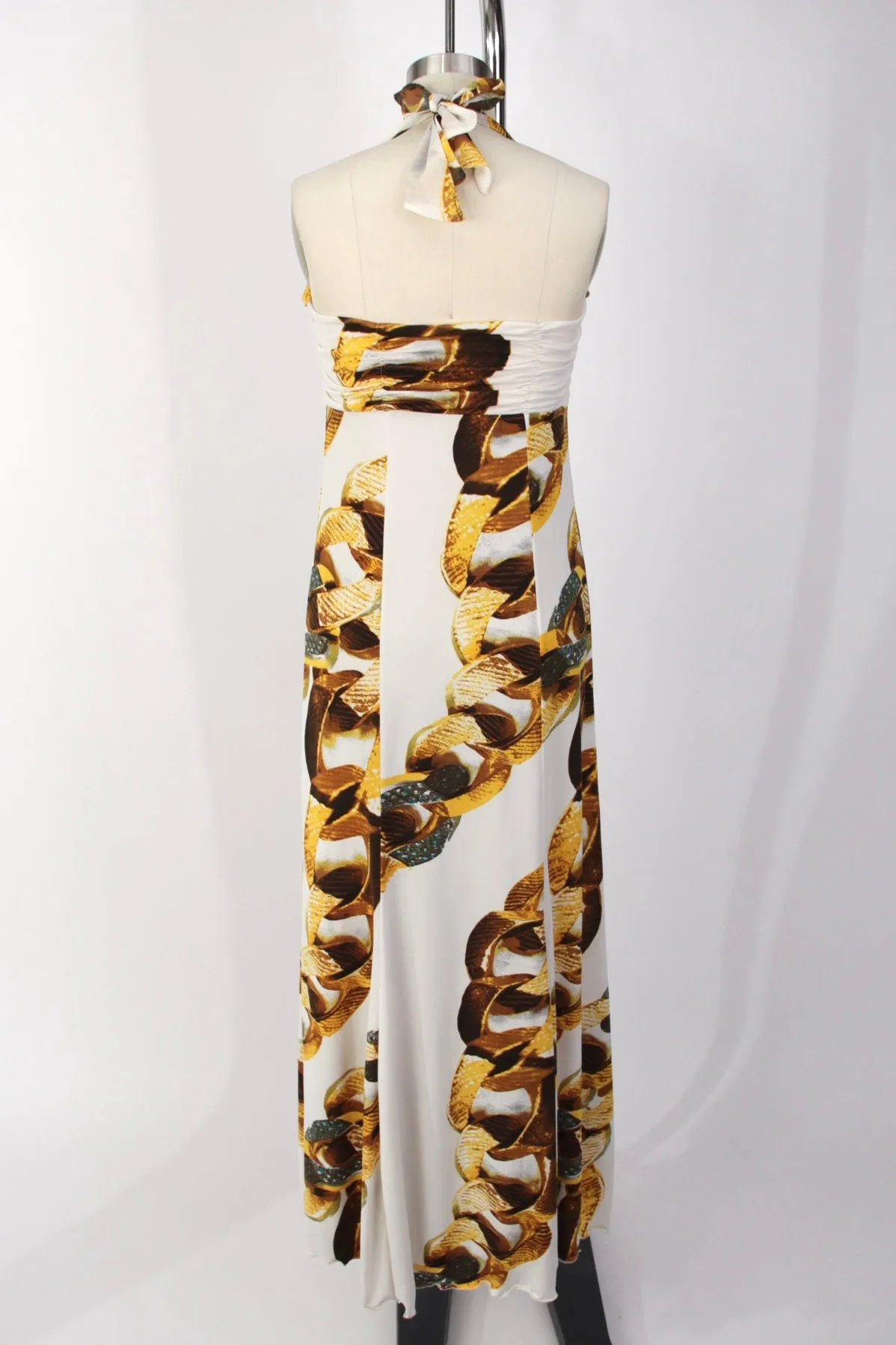 Roberto Cavalli Snake Adorned Halter Dress*