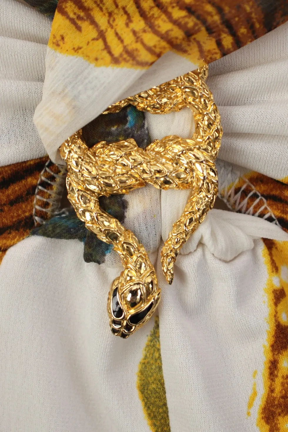 Roberto Cavalli Snake Adorned Halter Dress*