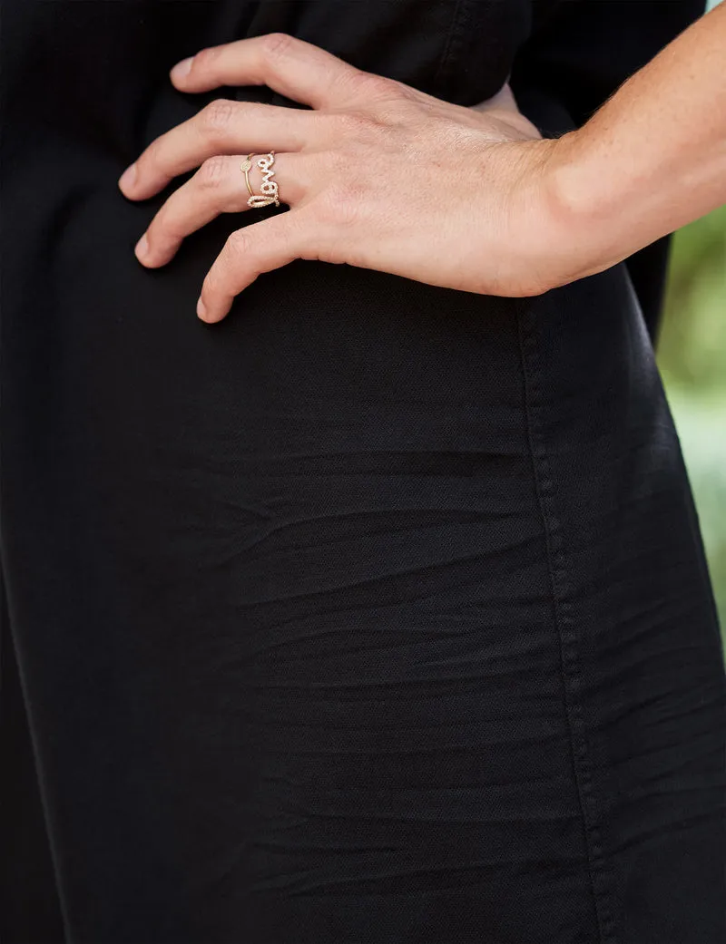 Rory Maxi Shirt Dress - Black