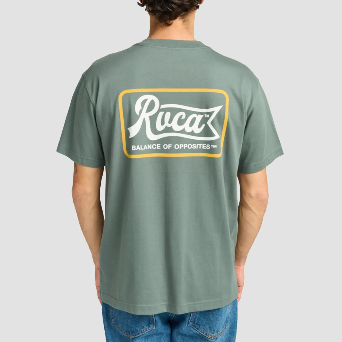 RVCA Logo T-Shirt Balsam Green