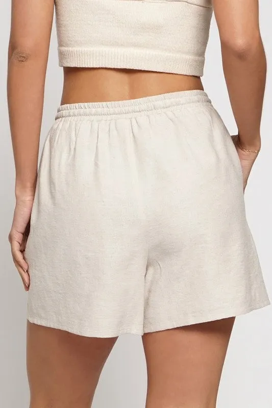 Sand Linen Shorts