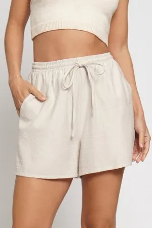 Sand Linen Shorts