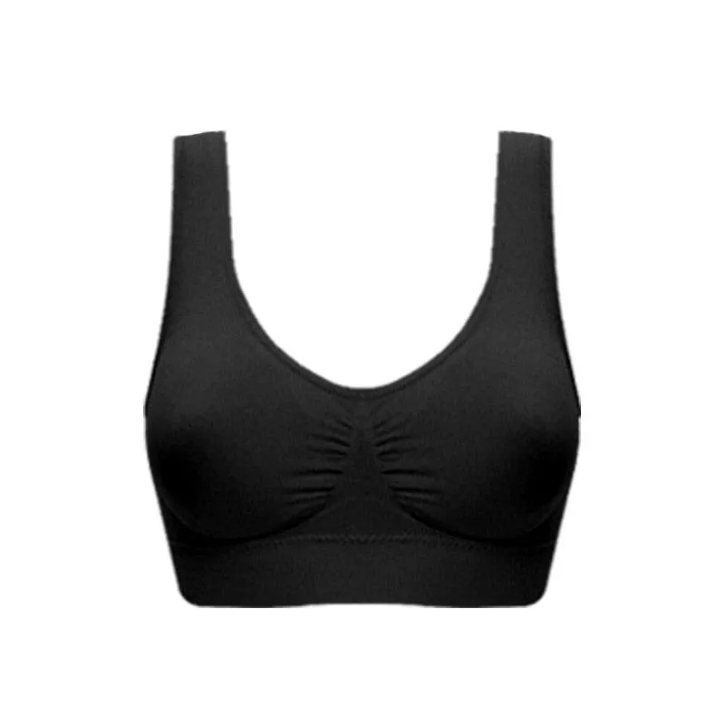 Seamless Bra Crop Top Vest Breathable Sleep Fitness Bra