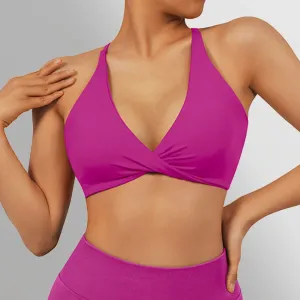 Seamless Gym Sport Bra - Anti-Sweat Breathable Yoga Bra - Shockproof Crop Top