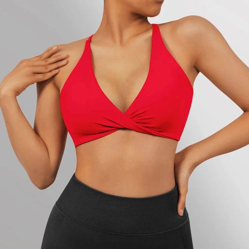 Seamless Gym Sport Bra - Anti-Sweat Breathable Yoga Bra - Shockproof Crop Top