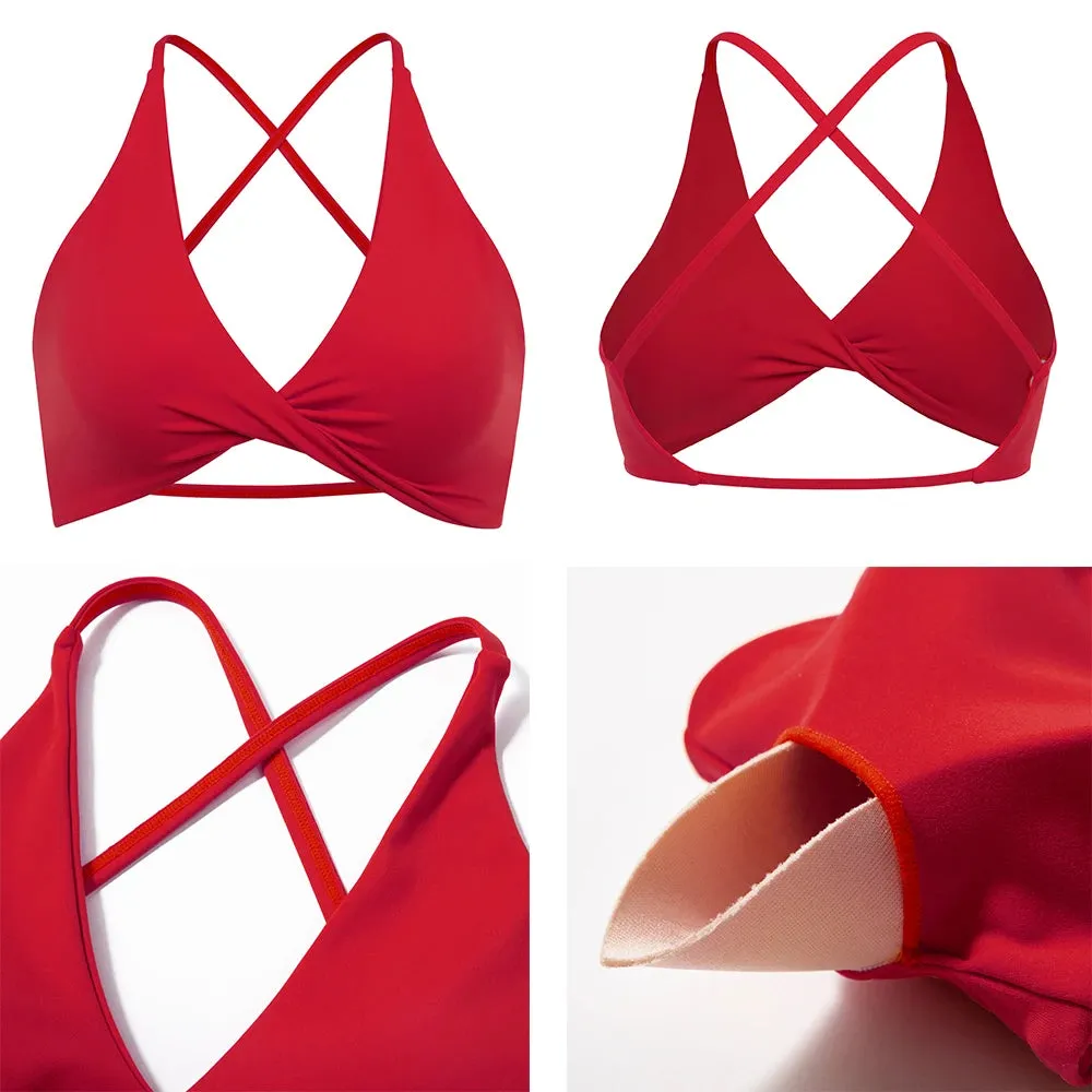 Seamless Gym Sport Bra - Anti-Sweat Breathable Yoga Bra - Shockproof Crop Top
