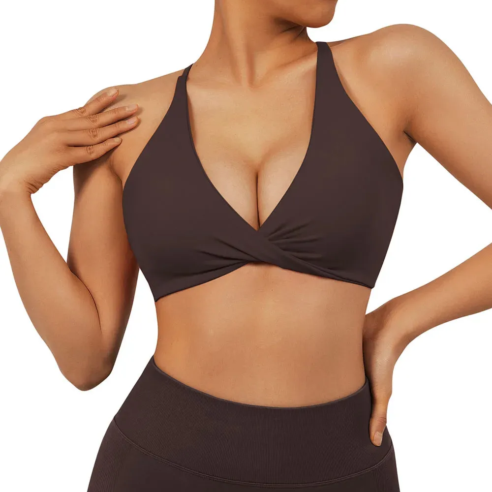 Seamless Gym Sport Bra - Anti-Sweat Breathable Yoga Bra - Shockproof Crop Top
