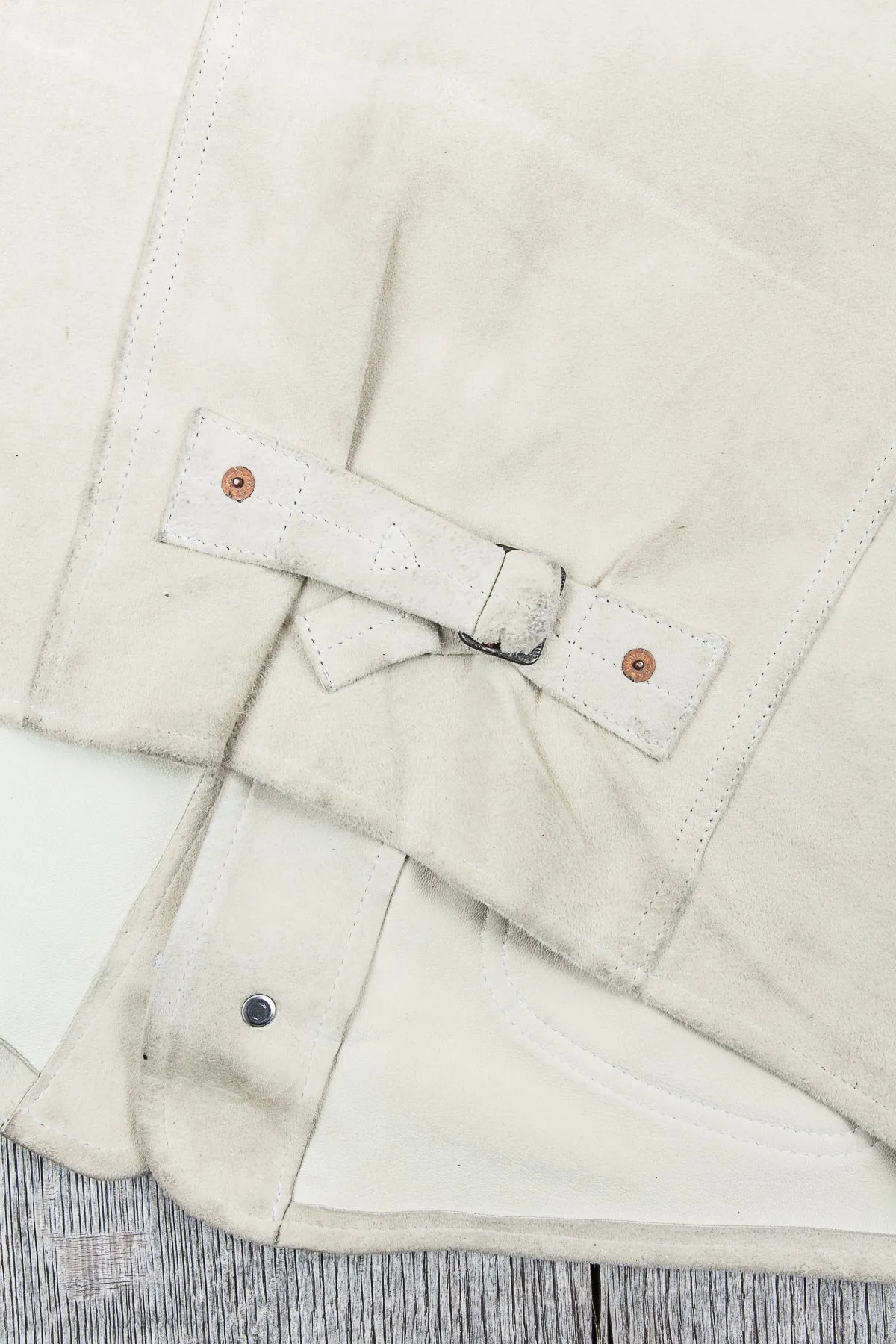 Second Hand Indigofera Harrison Leather Vest White