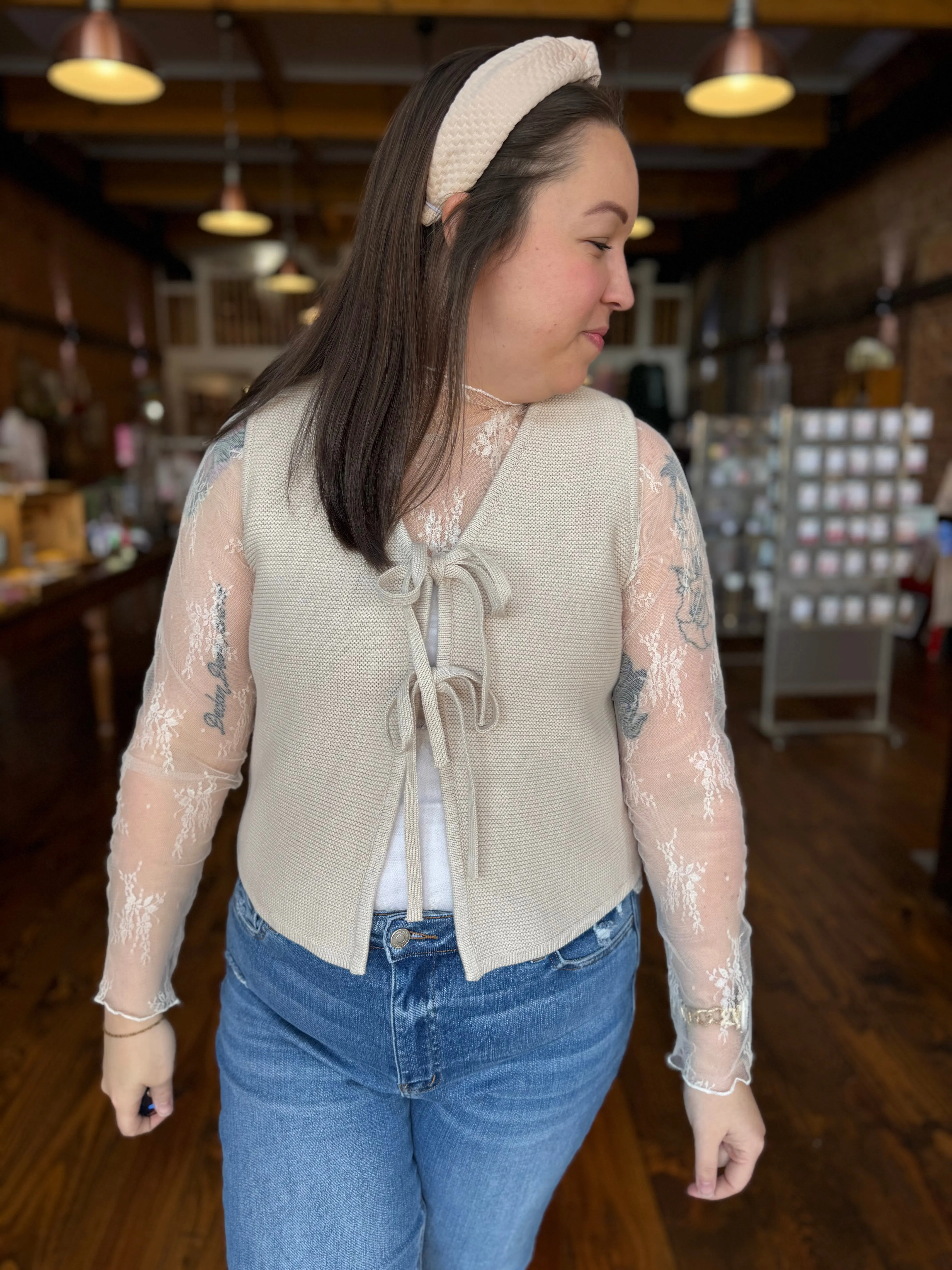 Sheer Floral Lace Top