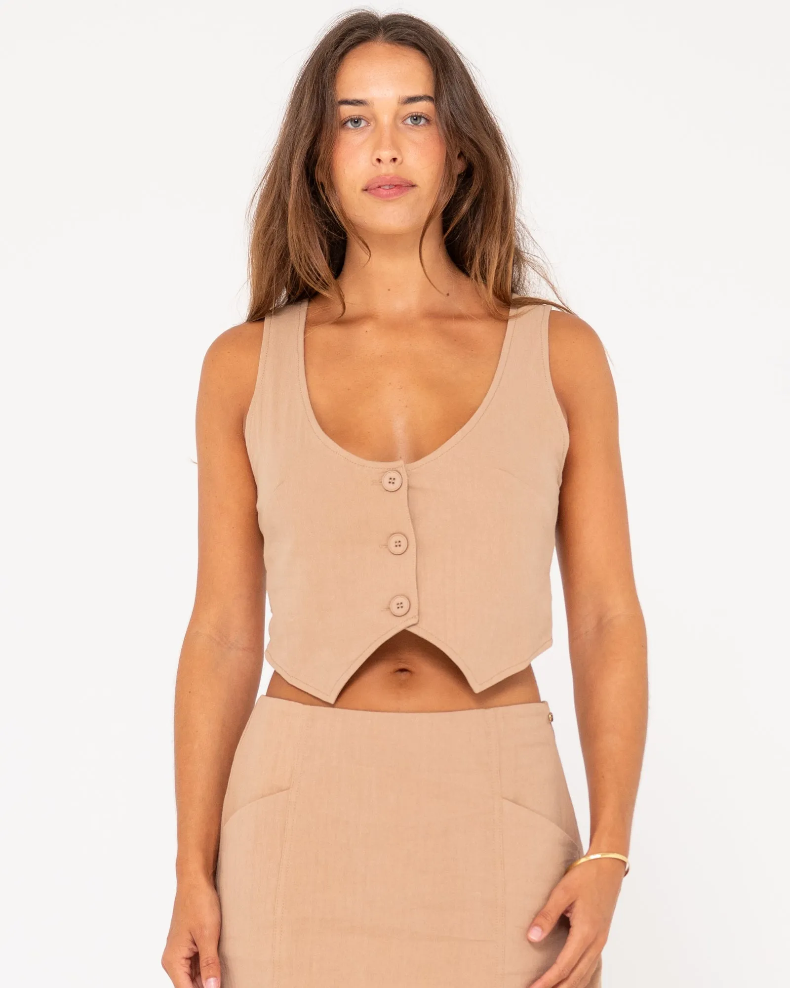 Sicily Cropped Vest