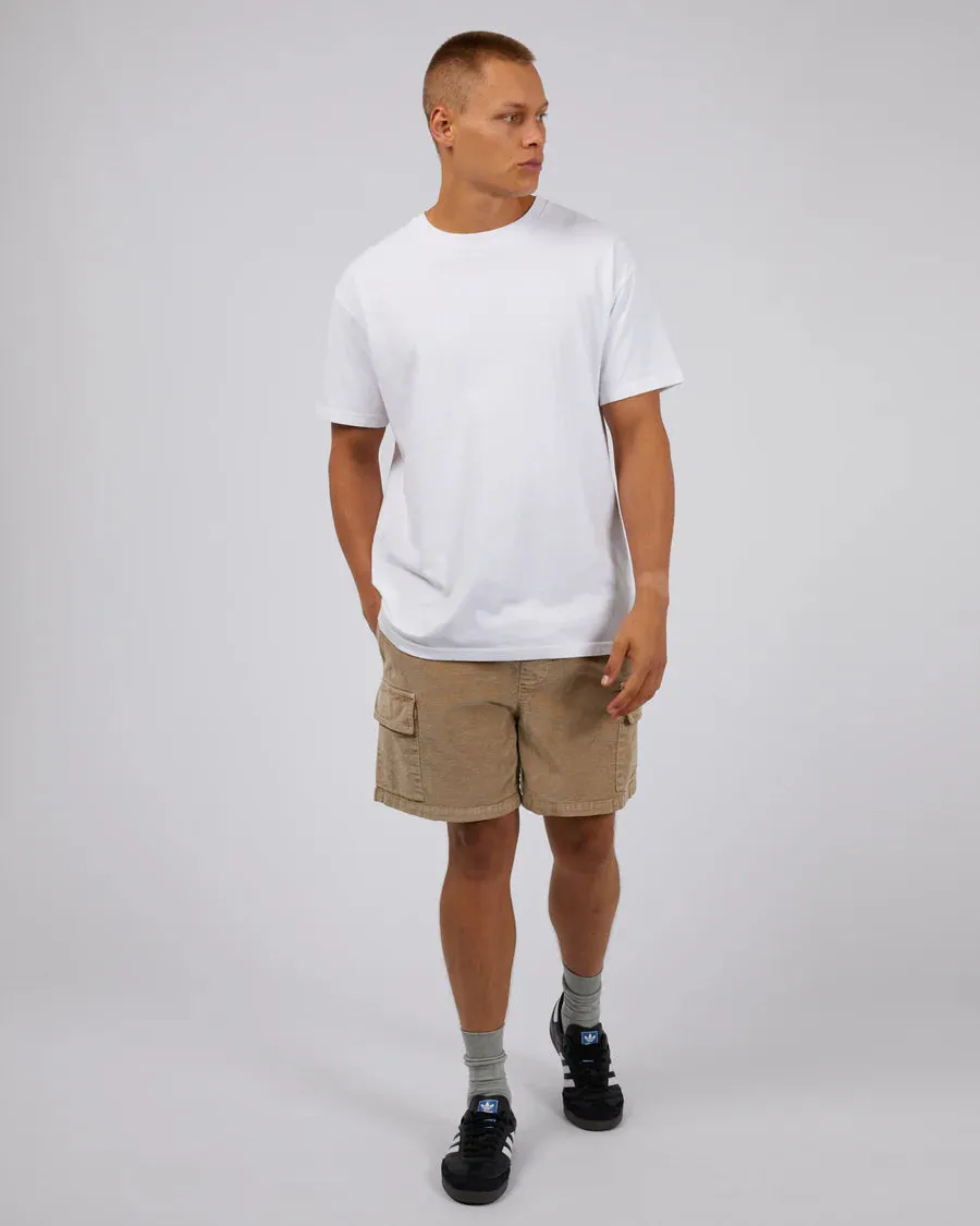 SILENT THEORY CARGO CORD SHORT TAN