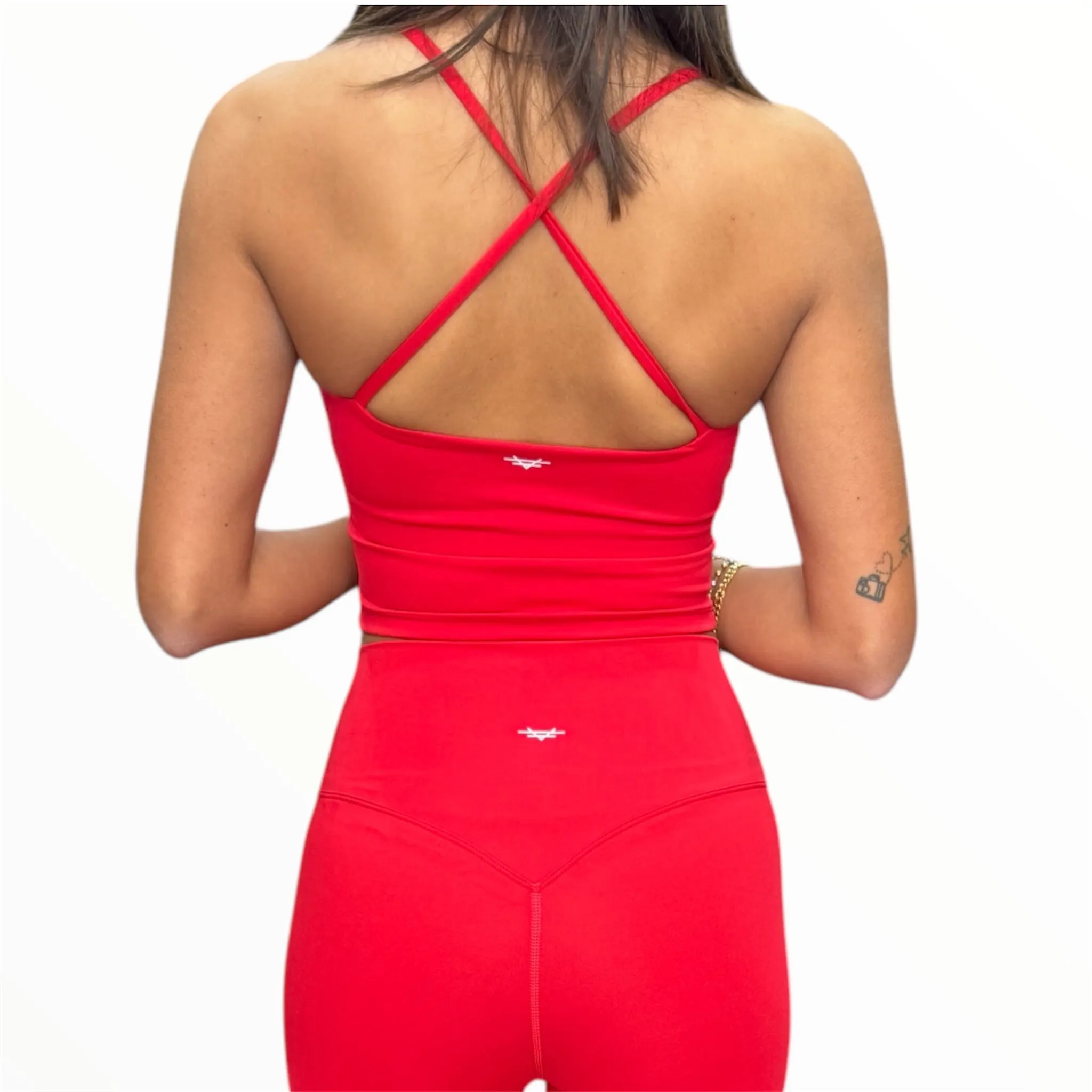 Sleek Support Padded Top - Candy Apple