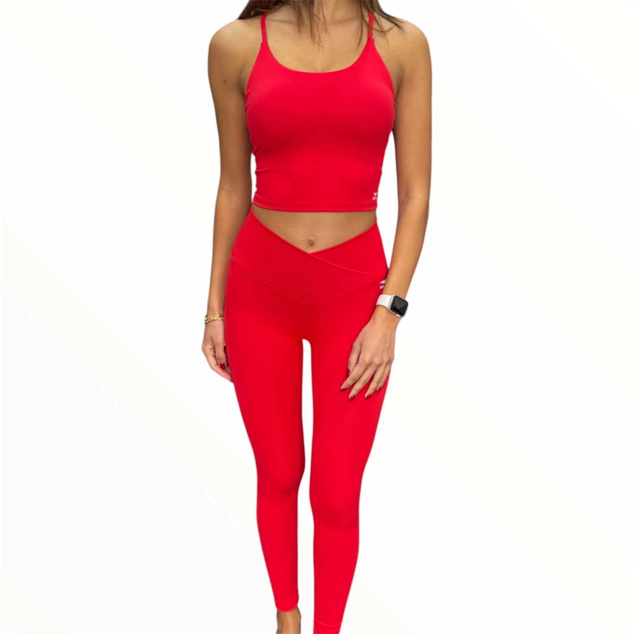 Sleek Support Padded Top - Candy Apple