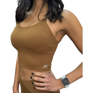 Sleek Support Padded Top - Cinnamon