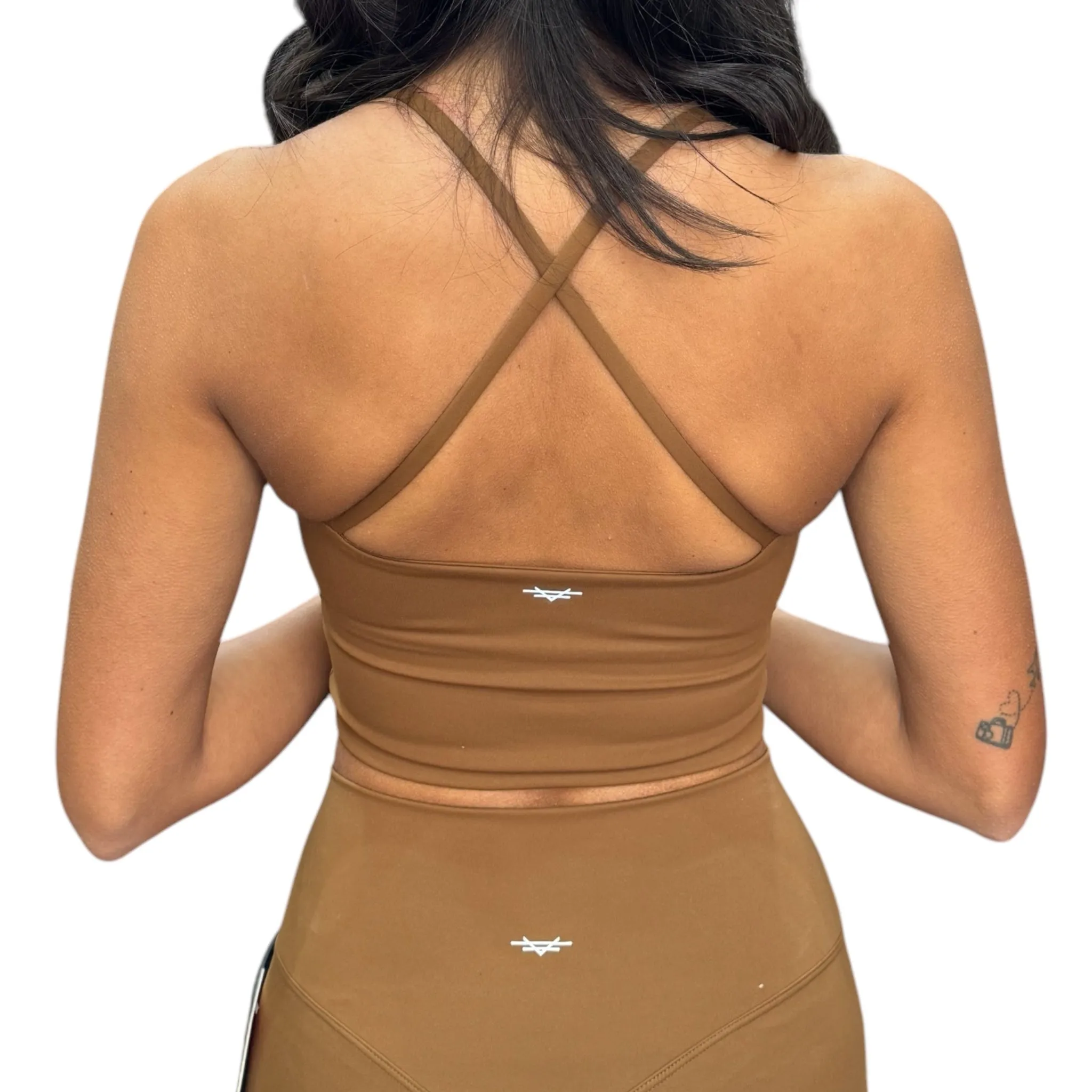 Sleek Support Padded Top - Cinnamon