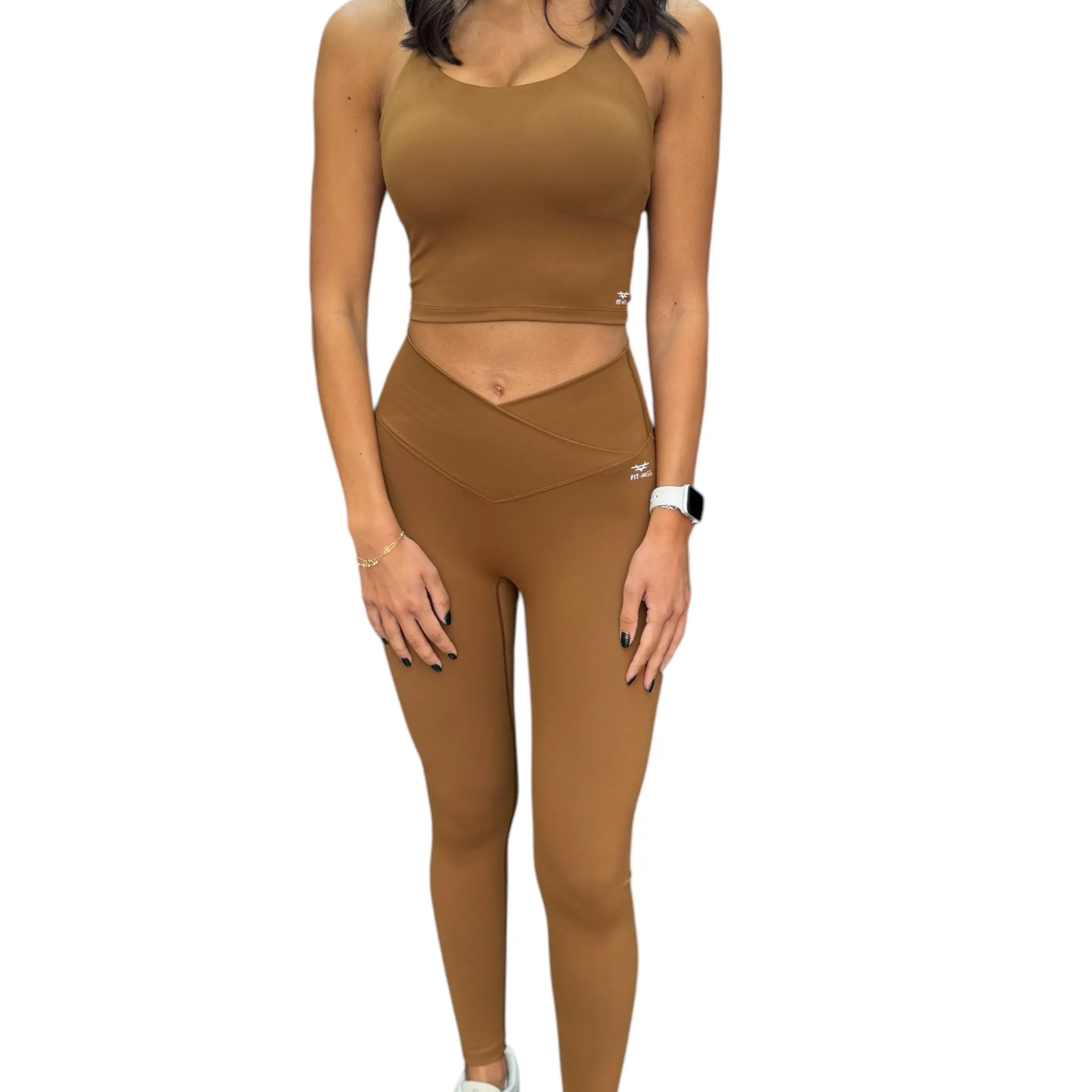 Sleek Support Padded Top - Cinnamon
