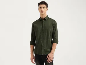 Slim Fit Spread Collar Printed Shirts