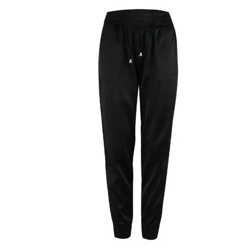 Sloane High-Waist Cropped Side Stripe Jogger Pants