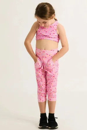 Soft To Touch Kids Jogger Capris - Extra Sprinkles