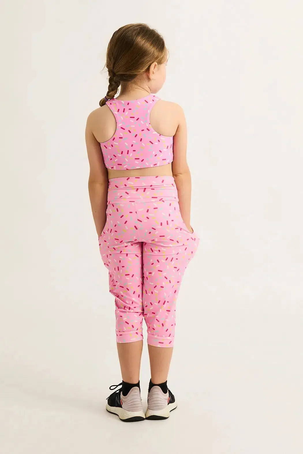 Soft To Touch Kids Jogger Capris - Extra Sprinkles