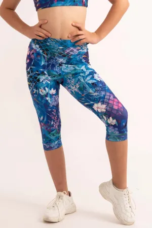 Soft To Touch Kids Jogger Capris - Mermaid Mafia