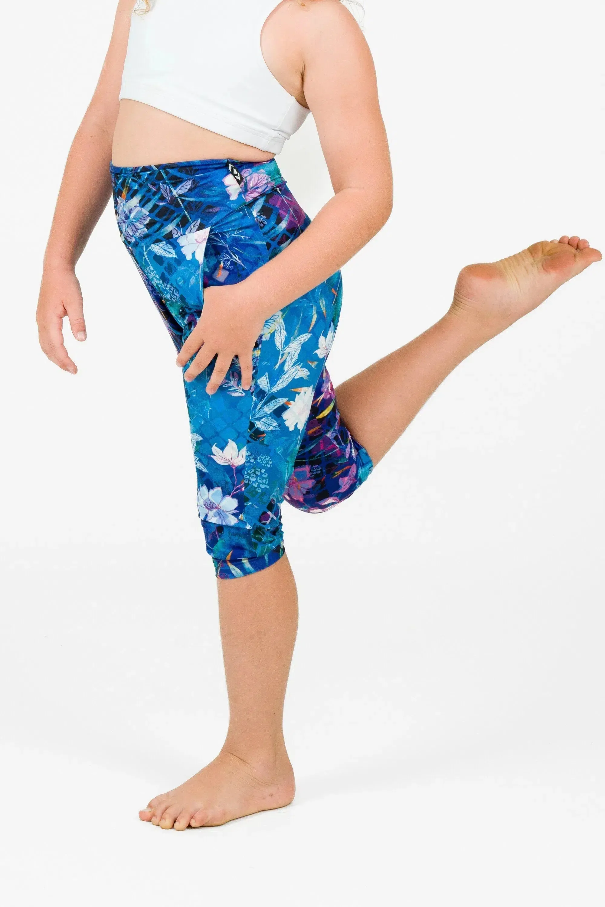 Soft To Touch Kids Jogger Capris - Mermaid Mafia