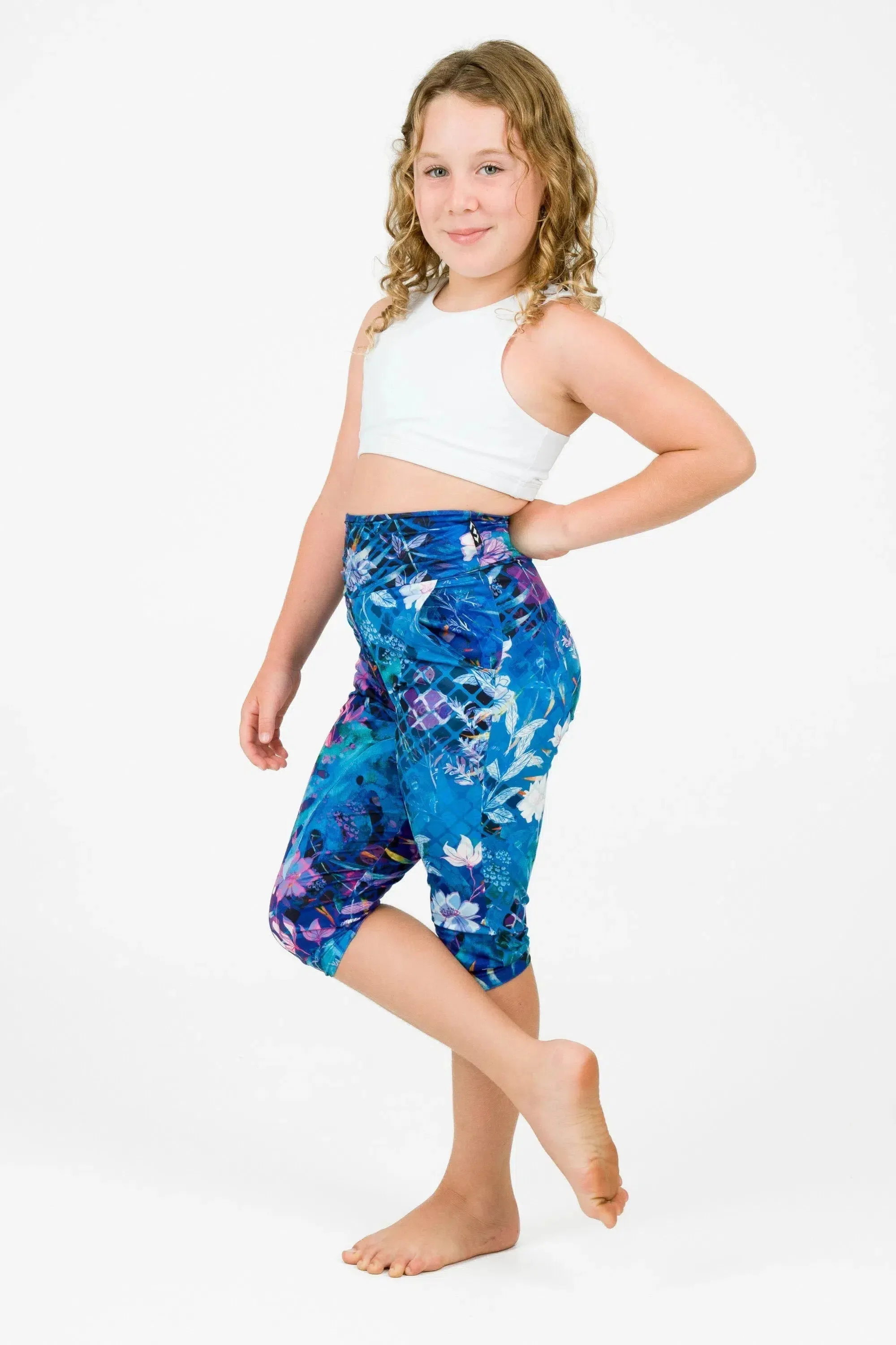 Soft To Touch Kids Jogger Capris - Mermaid Mafia