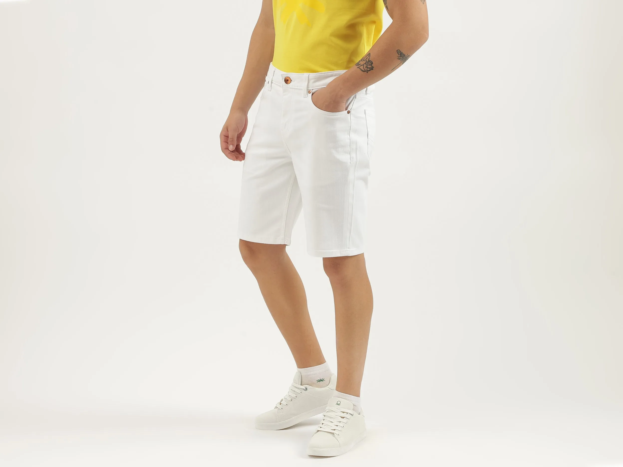Solid Regular Fit Shorts