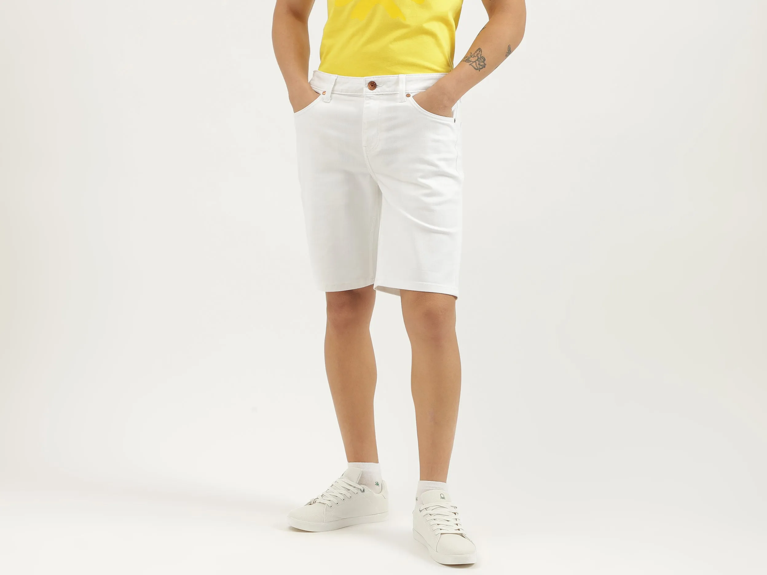 Solid Regular Fit Shorts