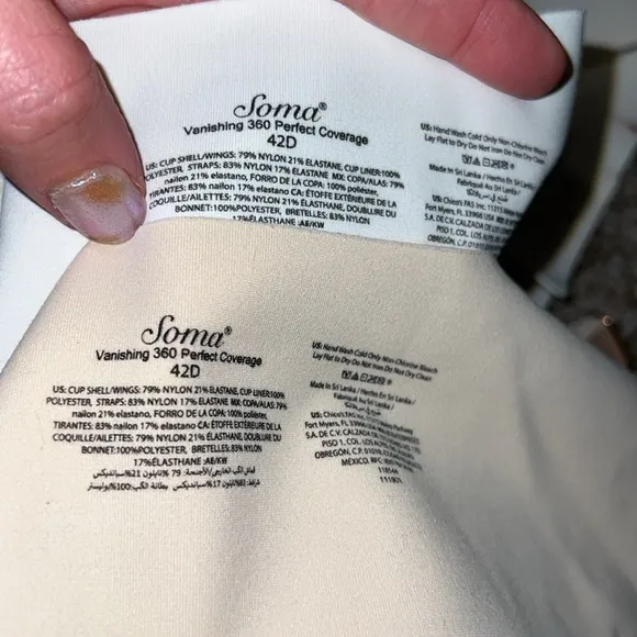 Soma Vanishing 360 Perfect Coverage 42D Pale Sand and Warm Amber