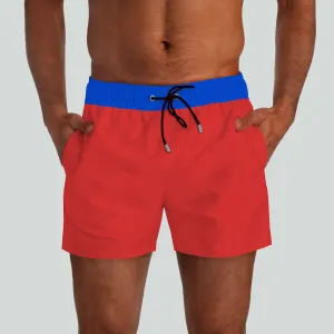 South Beach Red Swim Shorts